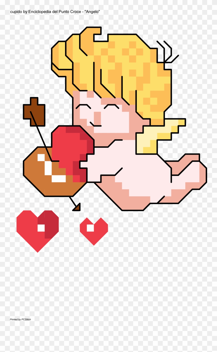 Cupido - Cross-stitch Clipart