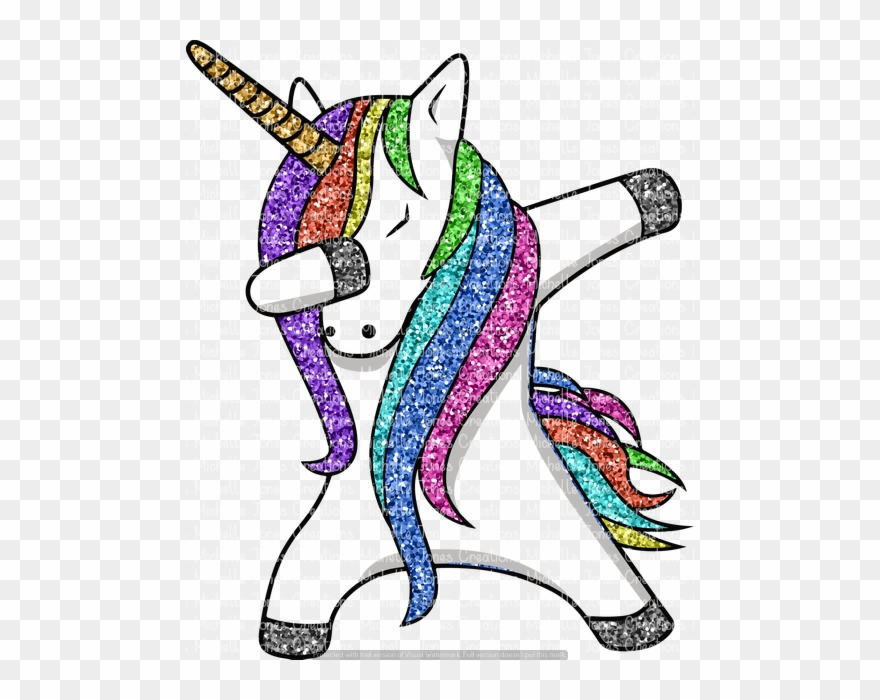 Dabbing Unicorn Clipart