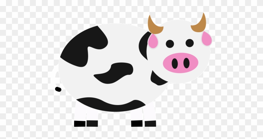 Cow Cow Simple Fun Animation Gif Play Hard Give Back - Cartoon Clipart