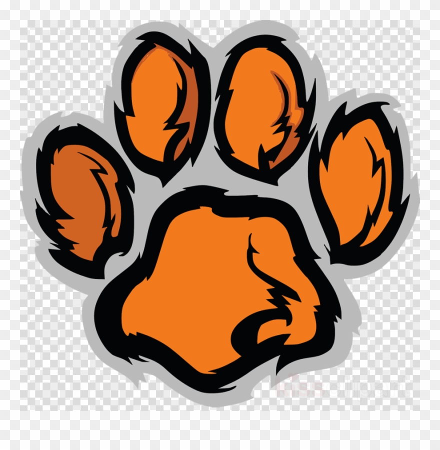 Tiger Paw Clipart Tiger Paw Clip Art - Tiger Paw Print Clipart - Png Download