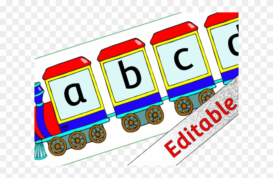 Steam Train Alphabet Clipart
