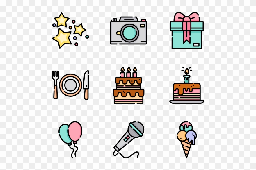 Birthday - Halloween Transparent Icons Clipart