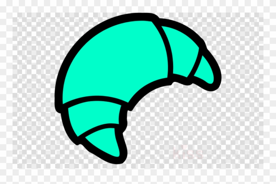 Croissant Black And White Clipart Croissant French - French Food Clipart - Png Download