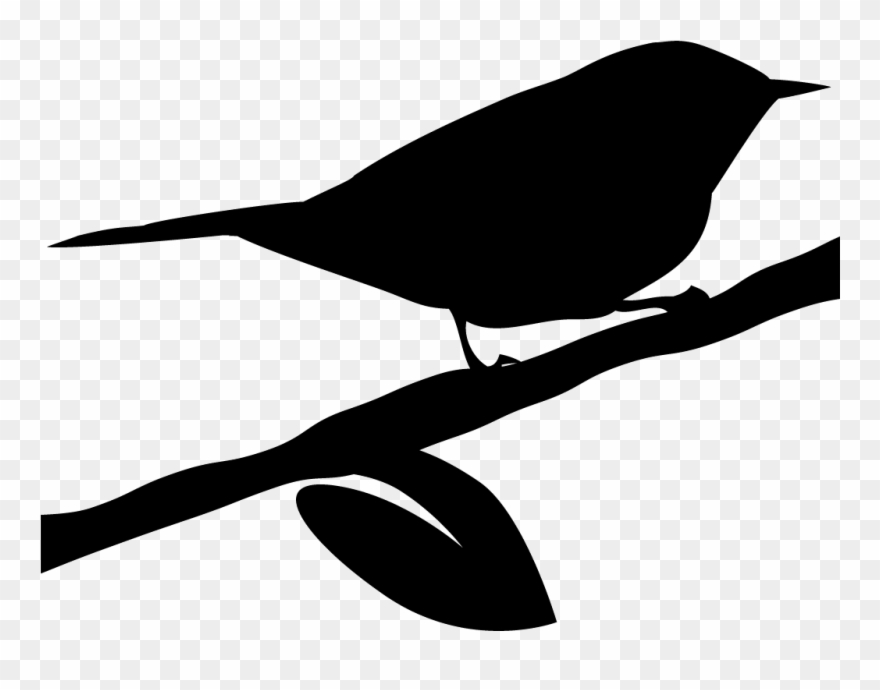 Ovenbird - Warbler Silhouette Clipart