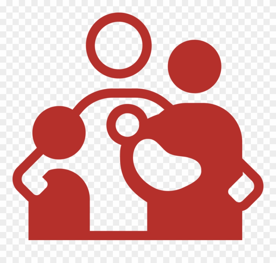 Abstract Family With Two Adults, A Child And A Baby - Psychotherapy Clipart