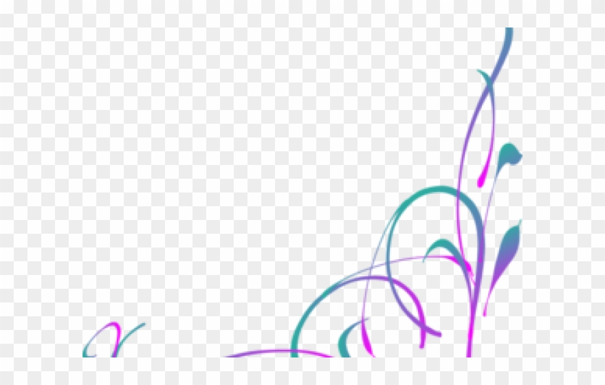 Heart Swirl Cliparts - Png Purple Borders Transparent Png