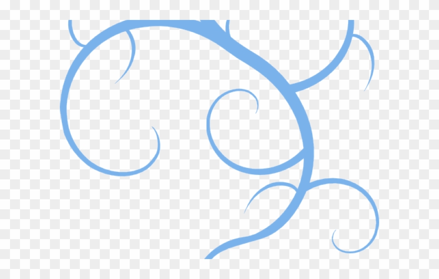 Blue Swirl Cliparts - Grey And Pink Borders - Png Download