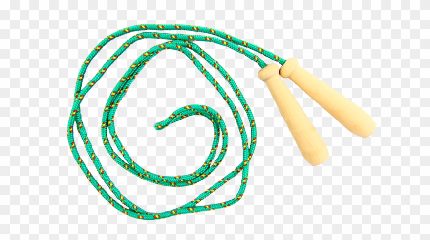Skakanka Sznurkowa Z Drewnianymi Rączkami Akson - Skipping Rope Clipart
