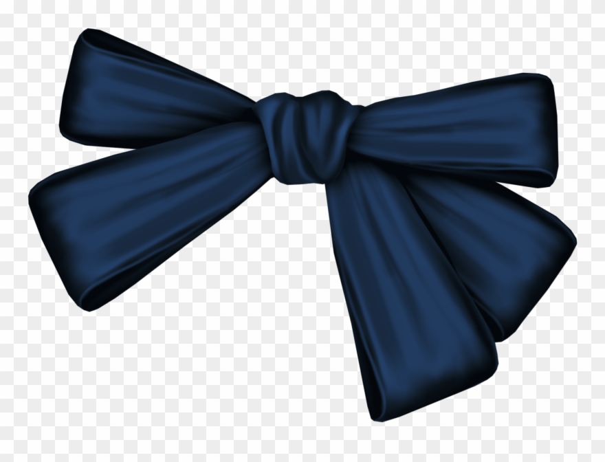 Dark Blue Clipart Bow - Dark Blue Bow Png Transparent