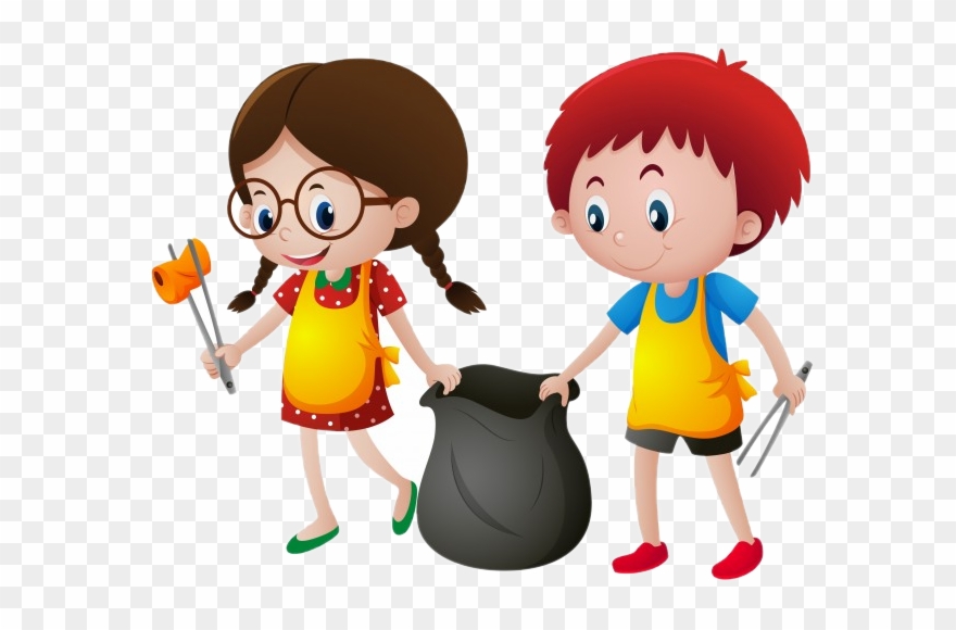 Clean Up Days - Niño Recogiendo Basura Clipart