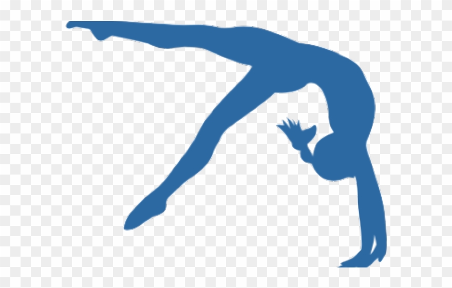 Gymnastics Clipart Back Handspring - Gymnastics Silhouette Back Handspring - Png Download