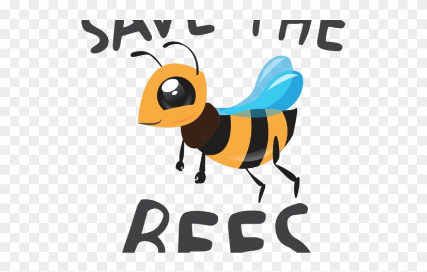 Bees Clipart Camera - Save The Bees Transparent - Png Download
