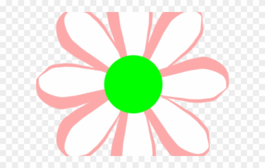 Daisy Clipart Green Daisy - Illustration - Png Download