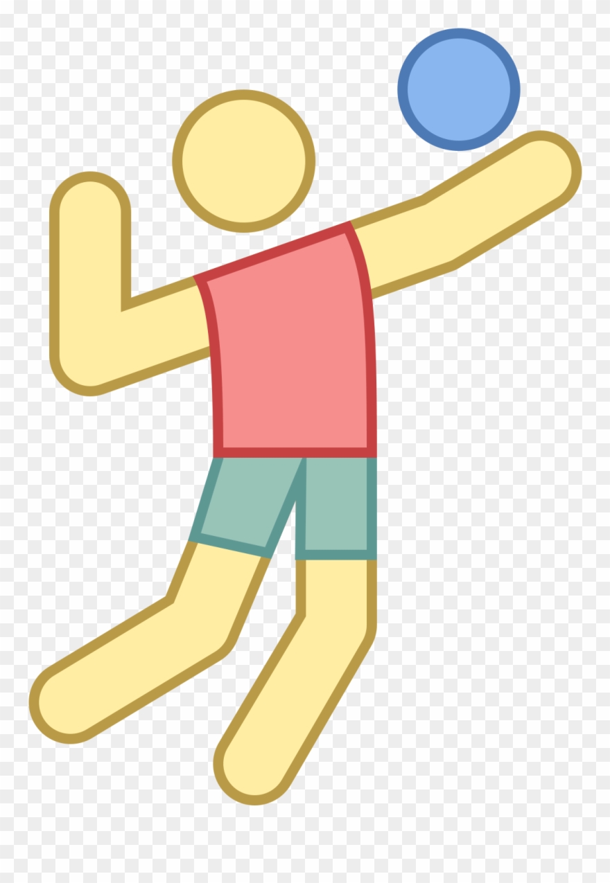 Volleyball Player Icon - Volleyball Clipart