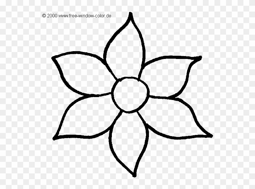 Malvorlagen Blume Picture Coloring Pages For Grown - Blütenblatt Malvorlage Clipart