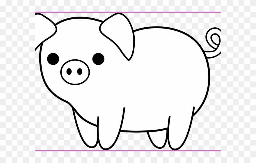 Pig Clipart Face - Pig Clipart Black And White Png Transparent Png