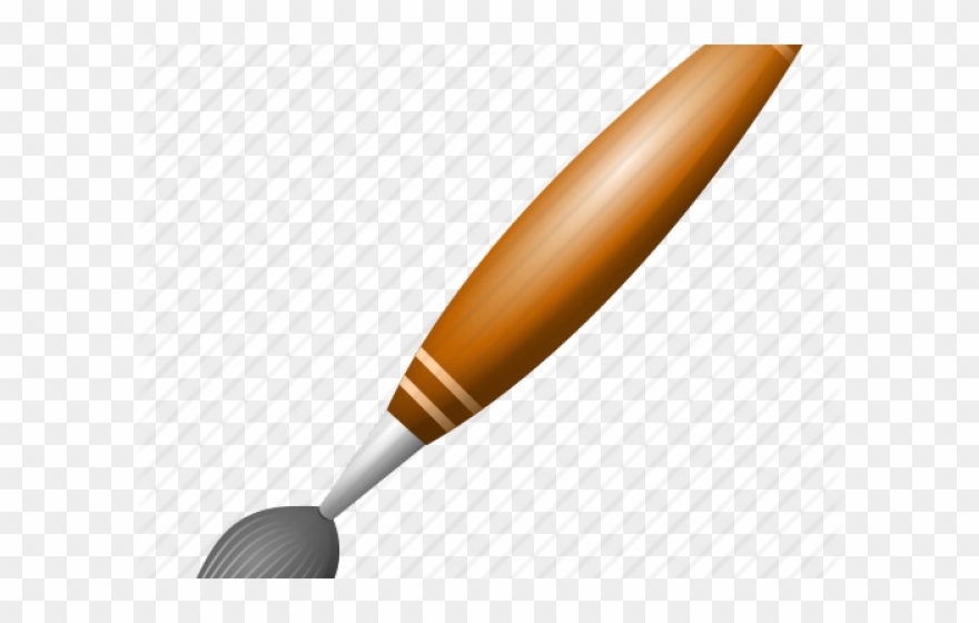 Paint Brush Clipart Realistic Paint - Drawing - Png Download