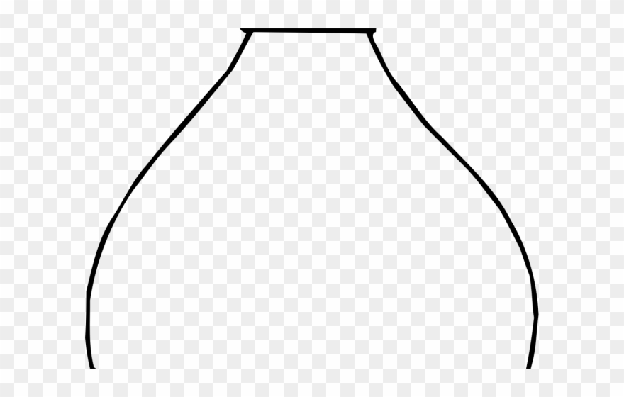 Drawn Vase Black And White Clipart