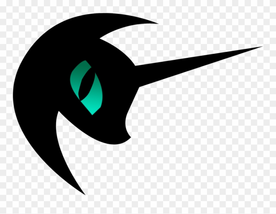 Lunar Clipart Moon Silhouette - Mlp Nightmare Moon Sign - Png Download
