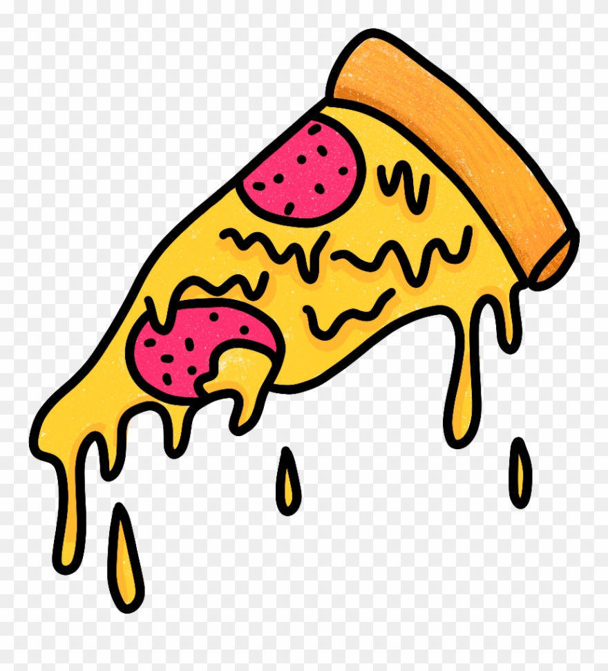 Grimeart Pizza Pepperonipizza Pepperoni Cheese Melting - Picsart Photo Studio Clipart