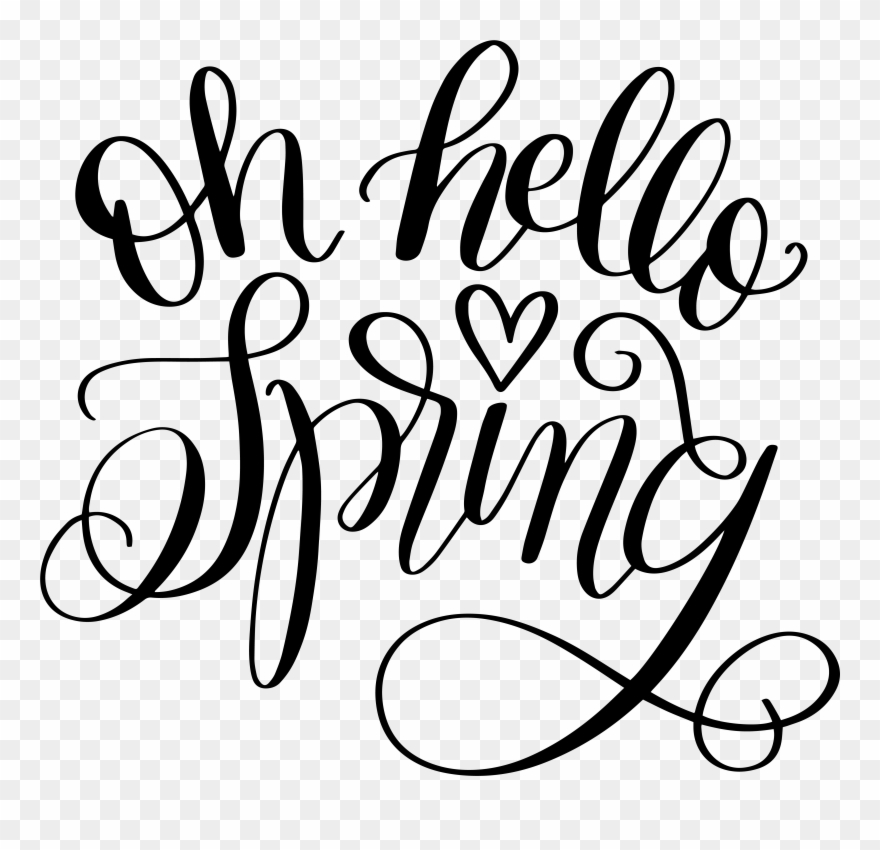 Hello Spring Svg Clipart
