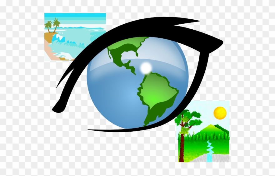 World In Eye Of Beholder Clip Art At Clker - Spiritual Haiku Verses: With Nature Scenes - Png Download