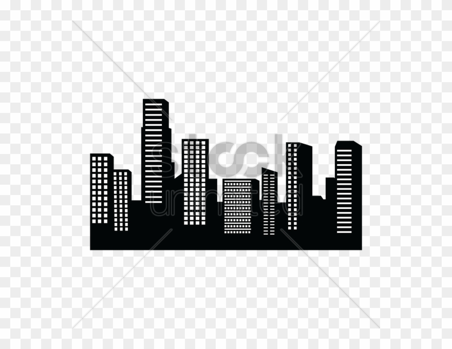 Building Clipart Building Drawing - Skyline - Png Download