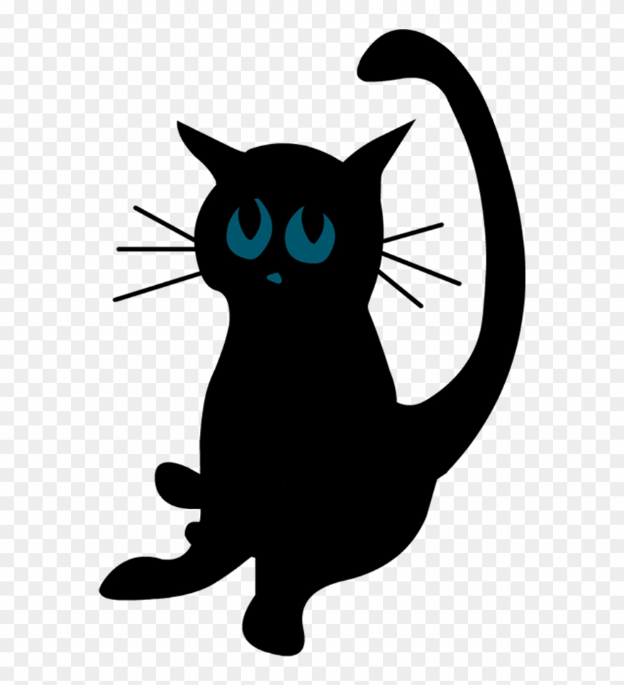 Cat Looks Up And To The Left - Cat Clipart