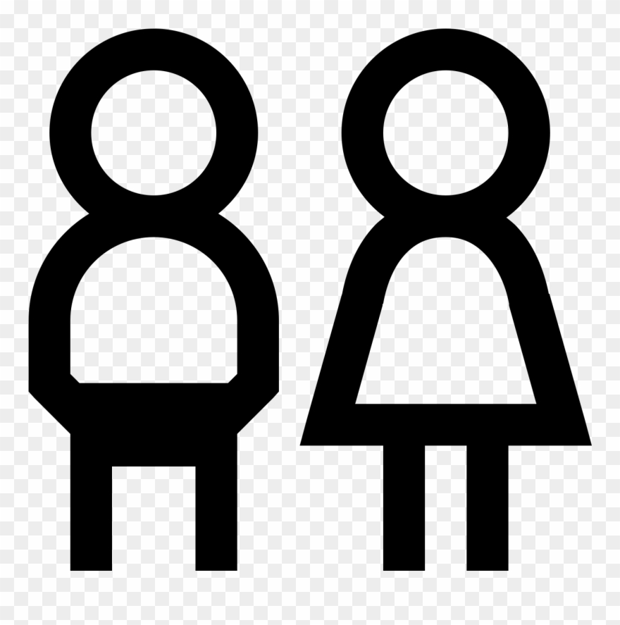 There Is A Simplified Drawing Of Two People Holding - Child Clipart
