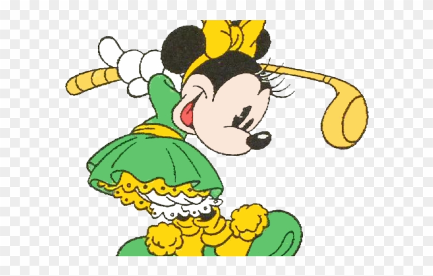 Mini Golf Clipart Library - Minnie Mouse Golf Clip Art - Png Download