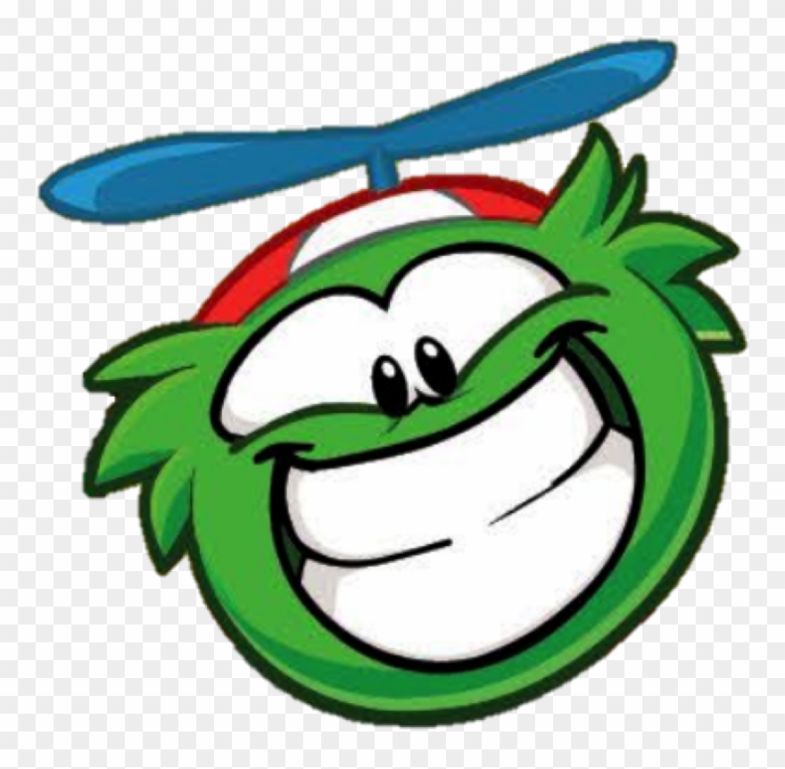 Green Funny Puffle - Kilobyte Clipart