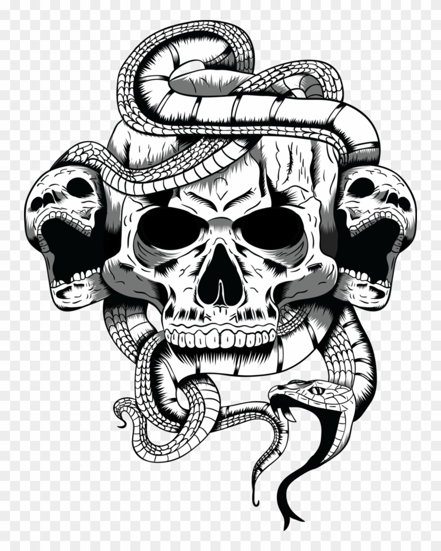 Clipart Snake Skull - Grand Theft Auto V Drawings - Png Download