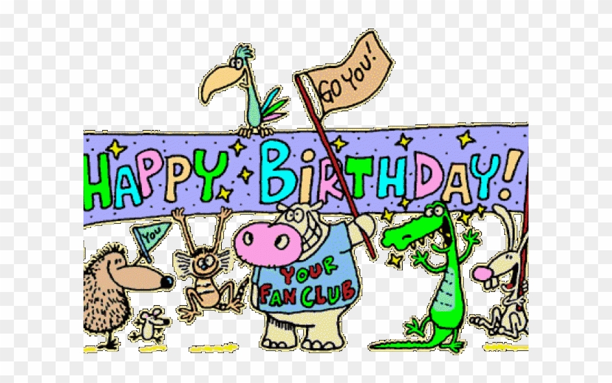 Happy Birthday Clipart Construction - Animated Happy Birthday Clipart - Png Download
