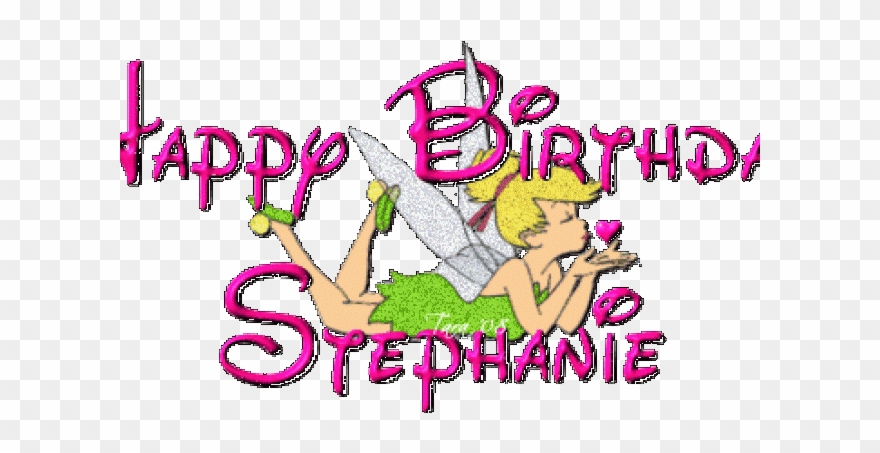 Happy Birthday Clipart Stephanie - Happy Birthday Disney Font - Png Download