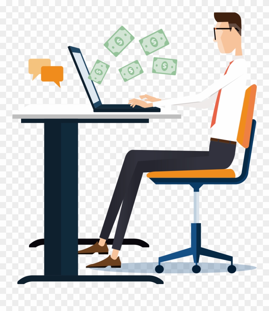 Download - کسی درآمد از اینترنت Clipart