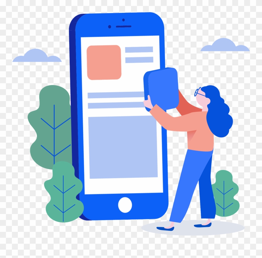 Mobile App Development Services - Business Login Illustration Png Clipart