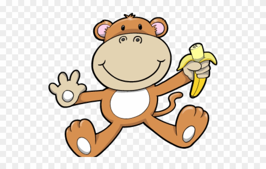 Monkey Cartoon Clipart - Monkey Embroidery Designs Free - Png Download