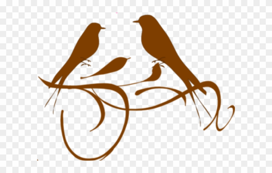 Love Tattoo Clipart Love Bird - Clip Art Love Birds - Png Download
