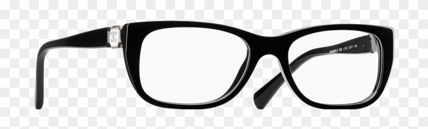 Clip Art Transparent Rectangular Acetate Eyeglasses - Chanel - Png Download