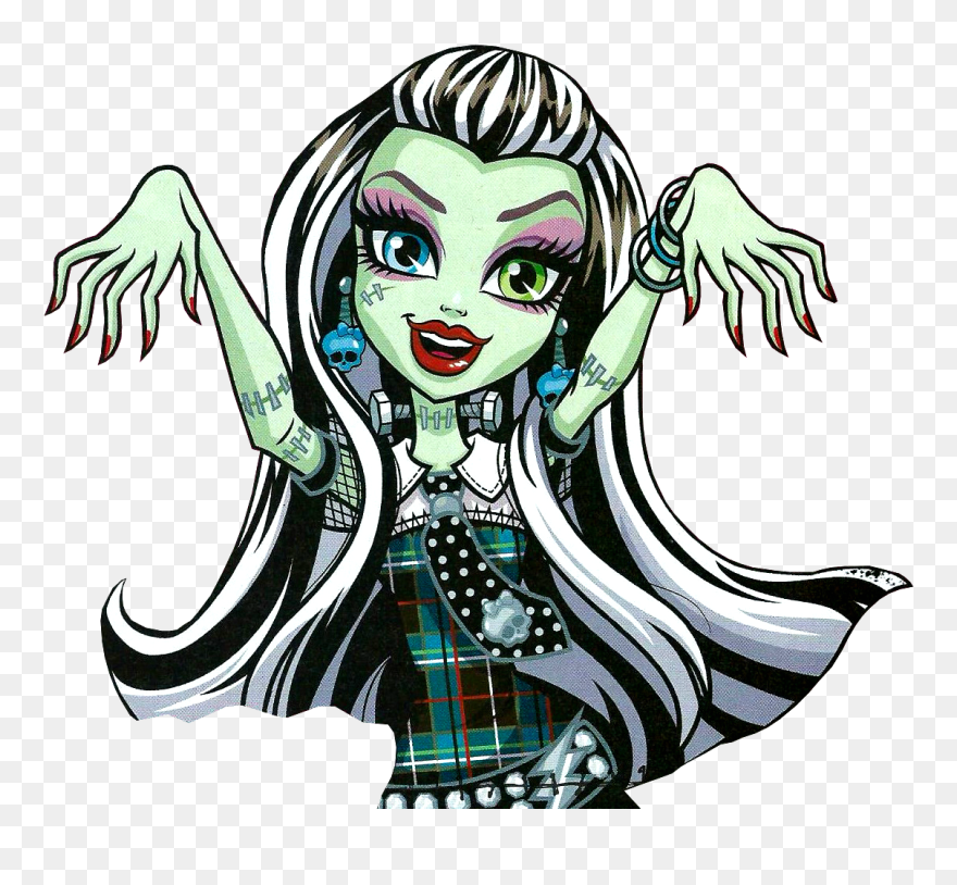 Frankie Stein Monster High - Monster High It's A Ghoul's World Colouring Book - Clipart