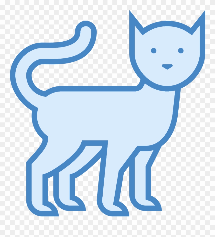 This Is A Picture Of A Cat With Three Legs - Face Clipart
