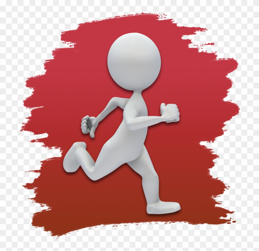 Founder Light The Lamp All For Him Ministries Faith - 3d Stick Figure Running Clipart