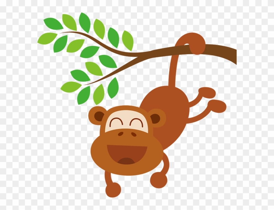 Monkeygoogleclip - Jungle Themed Birthday Thank You Cards - Png Download
