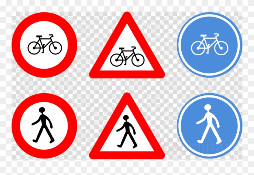 Traffic Signals Clipart Bicycle Signs Traffic Sign - Traffic Signs Clipart - Png Download