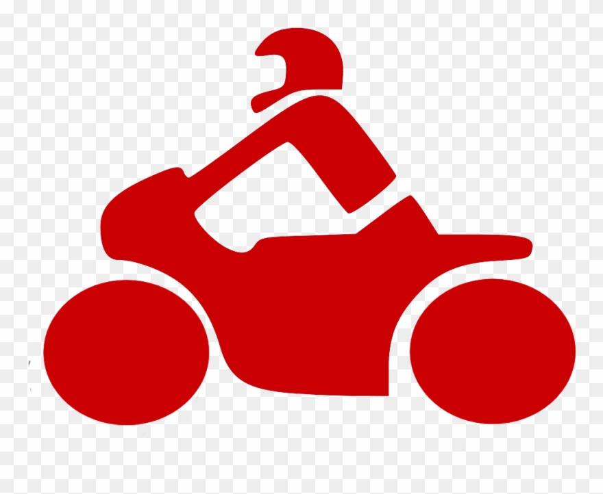 Motorcycle - Biker Icon Clipart