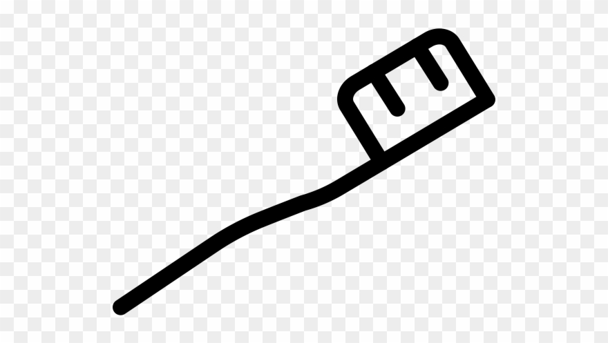 Brush Rubber Stamp - Toothbrush Clipart