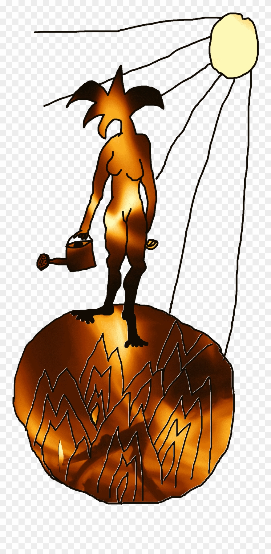 Toxic Ground - Fools Illustration - Cartoon Clipart