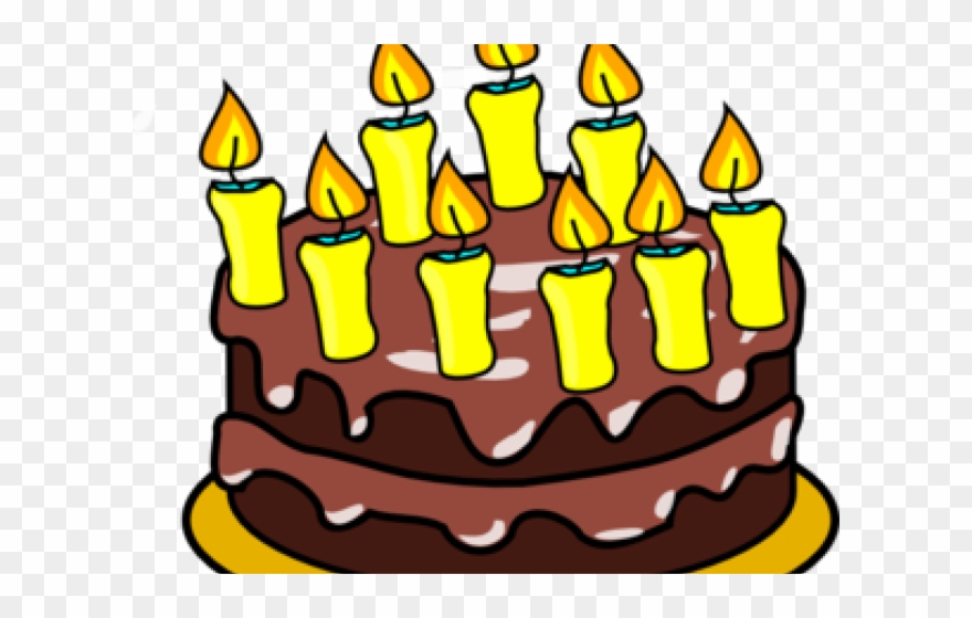 Birthday Candles Clipart Birthday Cake 9 - Happy Birthday Cakes Clipart - Png Download