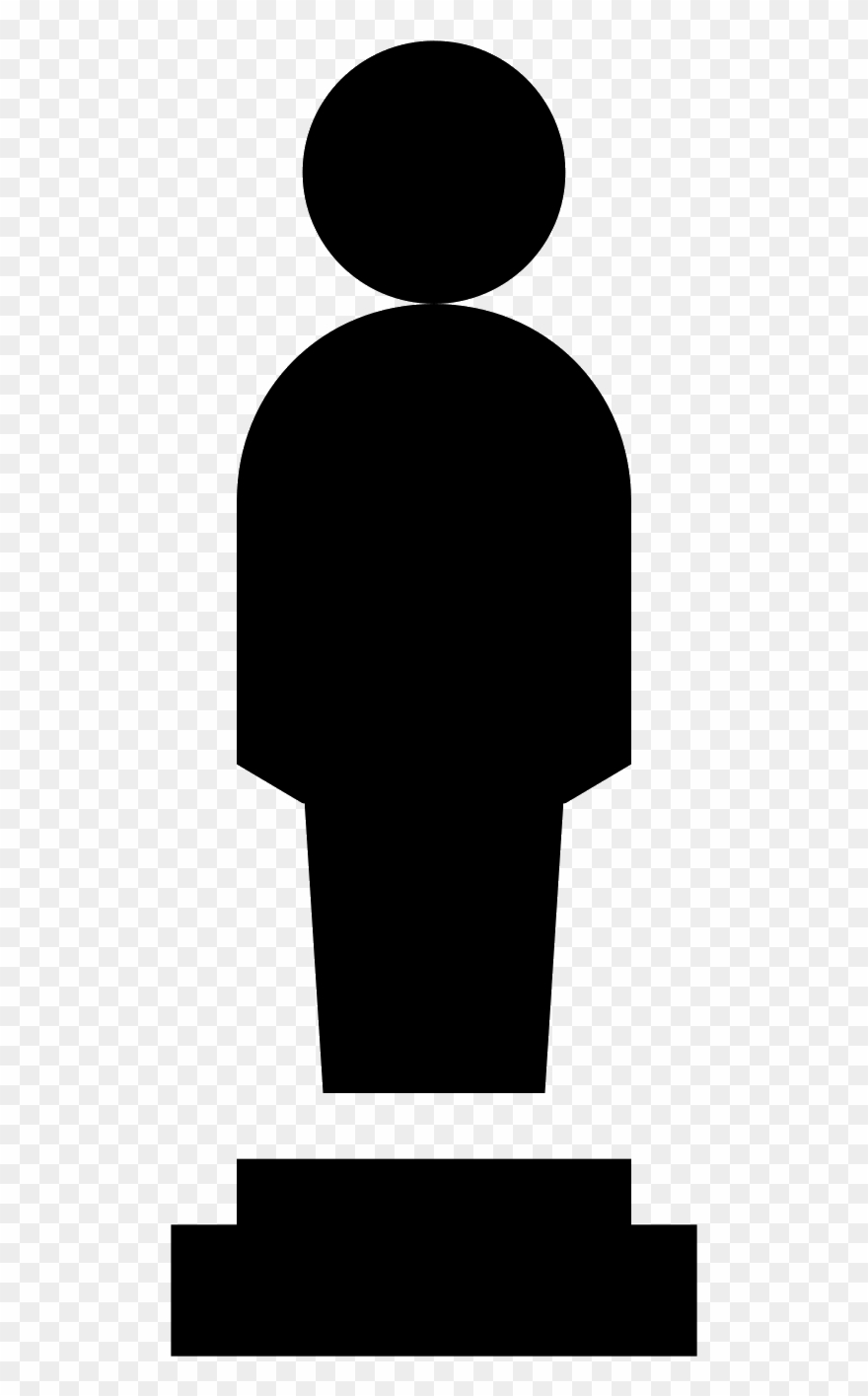 There Are Two Rectangles On The Bottom, With The Smaller - Statue Clipart