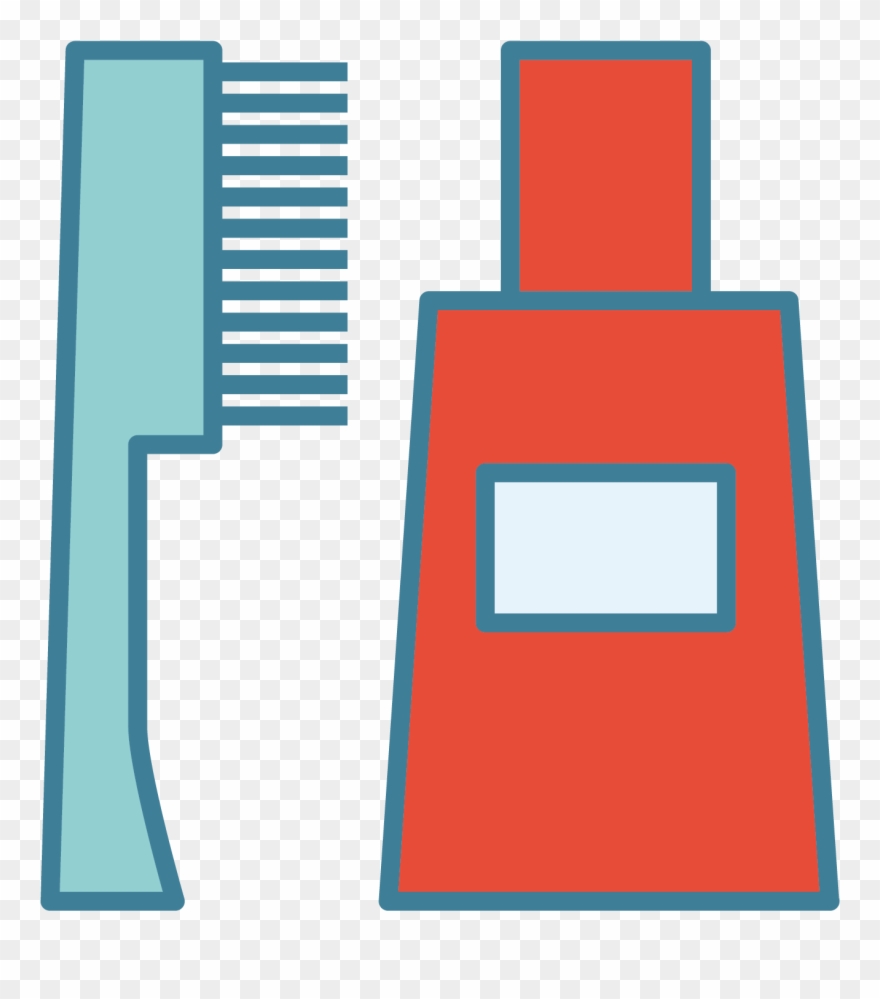 Toothpaste & Toothbrush - Icon Bàn Chải Đánh Răng Clipart